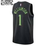 New Orleans Pelicans Trikot Zion Williamson Nike 2023-24 City Edition Blau Swingman - Kinder